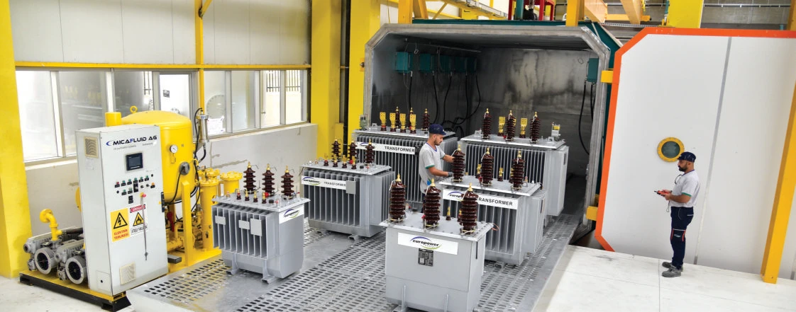 Europower transformer production at the factory